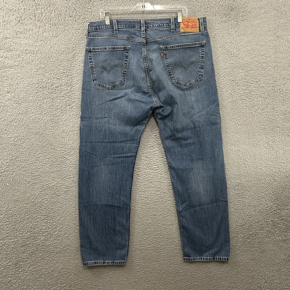 Levis Jeans Mens 38x30 Blue Denim‎ 505 Straight American Work Wear Cotton Adult